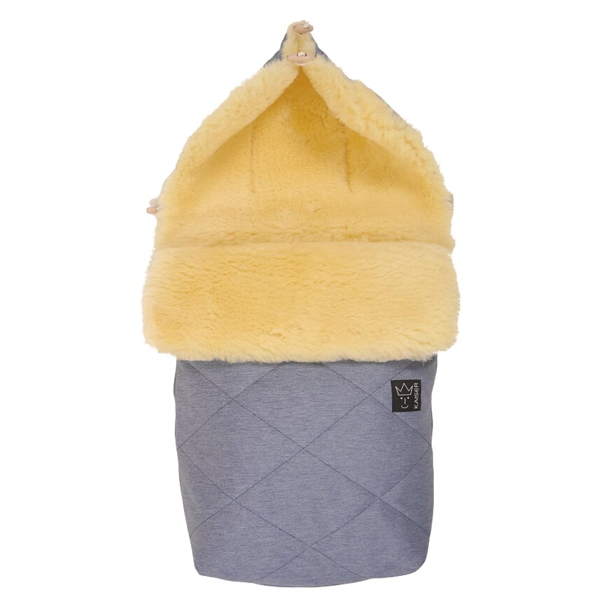 Chancelière En Peau D'agneau Pour Poussette - Taille 90x45 Cm - Peau Naturelle Réversible Et Lavable - Confort Thermique Bébé