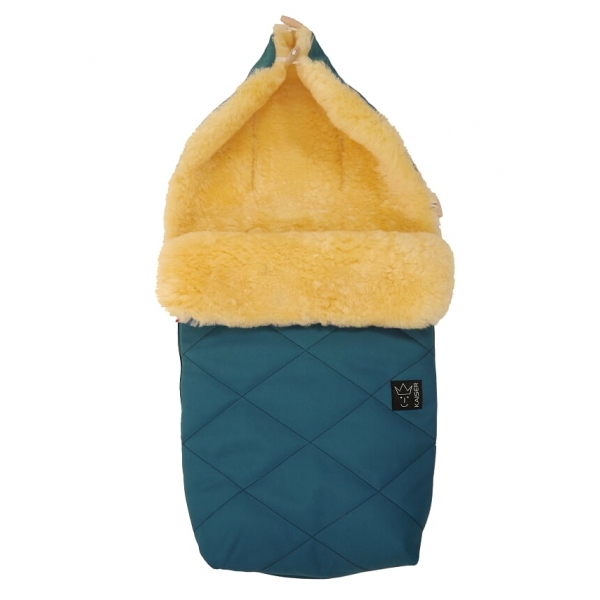 Chancelière universelle Natura Relugan peau d'agneau - bleu pétrole