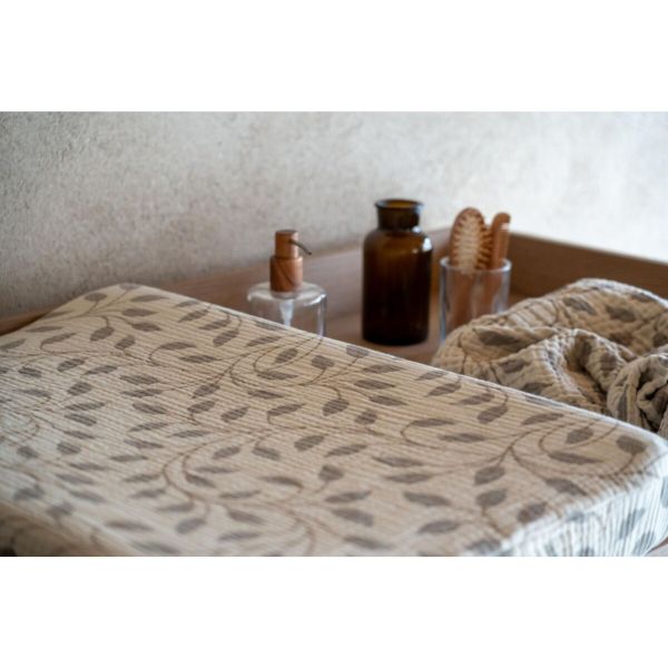 Housse de matelas à langer Natural - Leaf