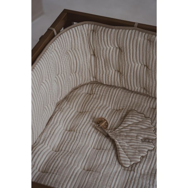 Tour de parc / lit Natural - Stripes