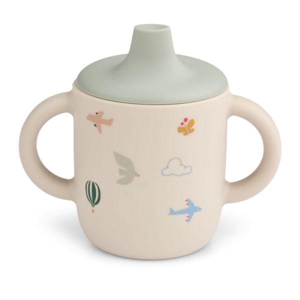 Tasse d'apprentissage à bec silicone 150 ml Neil Flying Sandy