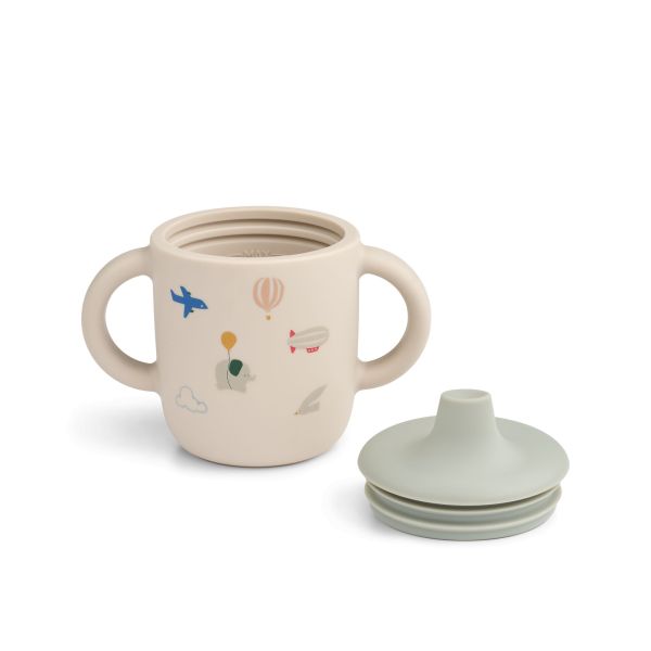 Tasse d'apprentissage à bec silicone 150 ml Neil Flying Sandy