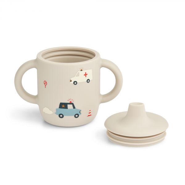 Tasse d'apprentissage 150ml Neil Emergency vehicle / Sandy