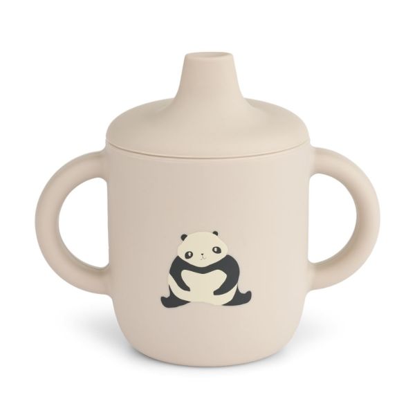 Tasse d'apprentissage à bec silicone 150 ml Neil Panda Sandy