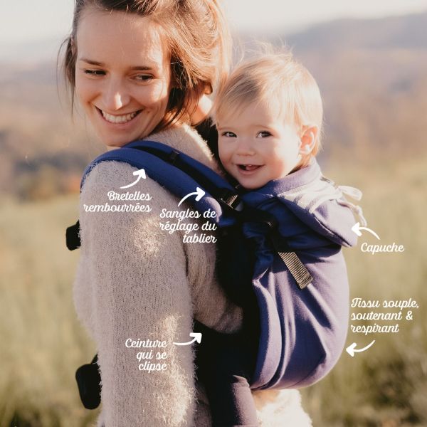 Porte bébé Néo Préformé Marin
