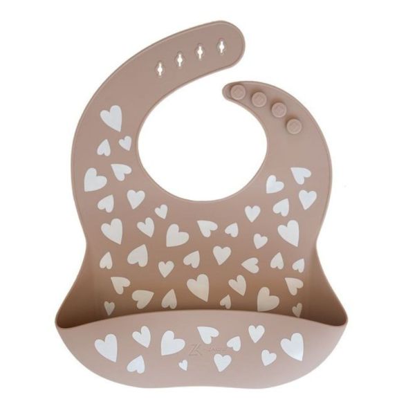 Bavoir Fall In Love Taupe rose