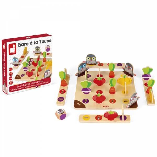 Jeux  en bois gare à la taupe