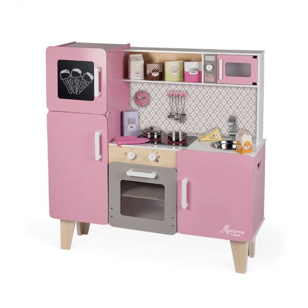 Maxi cuisine enfant en bois Macaron