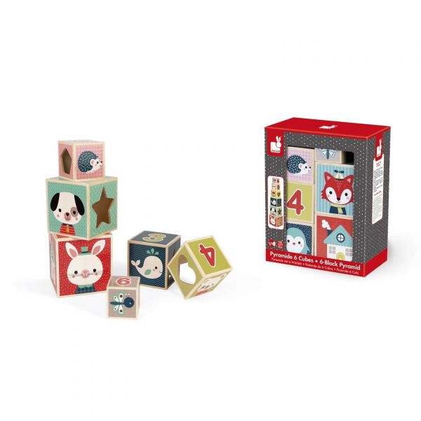 Set de 6 cubes Pyramide
