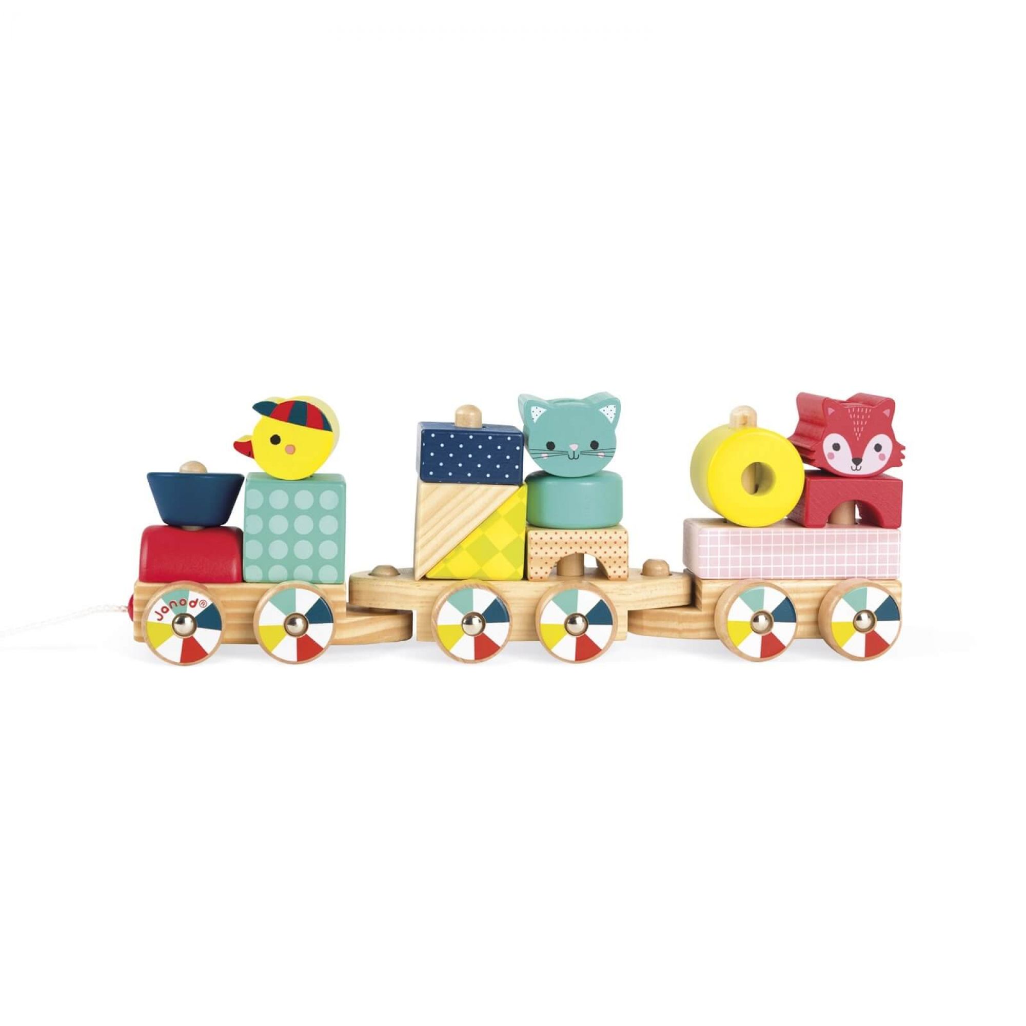 Janod Train En Bois A Tirer Baby Forest Made In Bebe