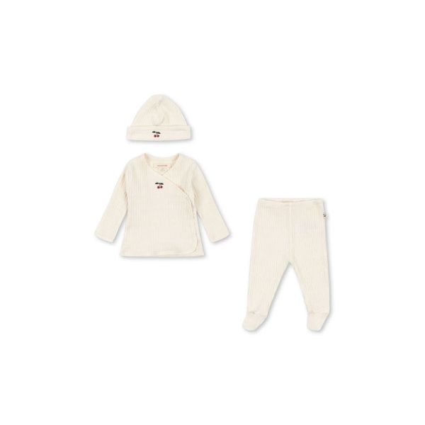 Ensemble de naissance 3 pièces - Cherry - 3 mois .