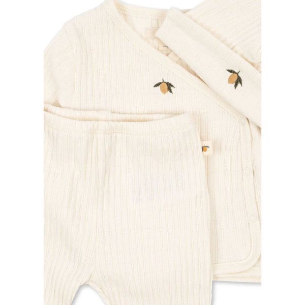 Ensemble de naissance 3 pièces - Lemon - 3 mois .