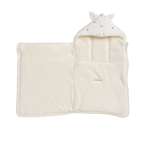 Nid d'ange coton doublé Sherpa Little Coeur
