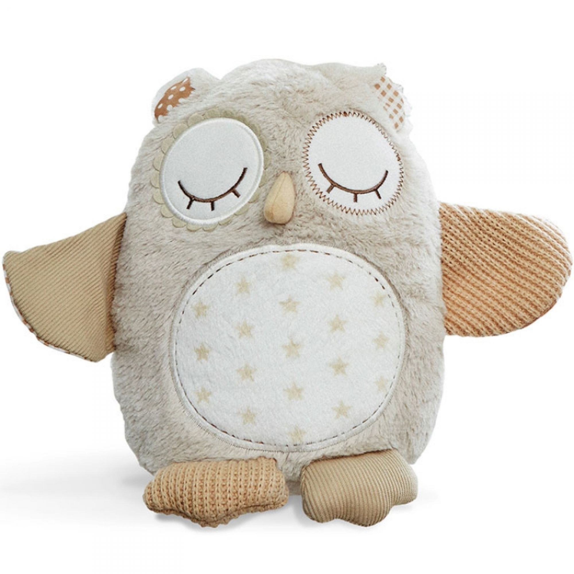 Peluche musicale bruit blanc avec détecteur de pleurs Hibou - Made