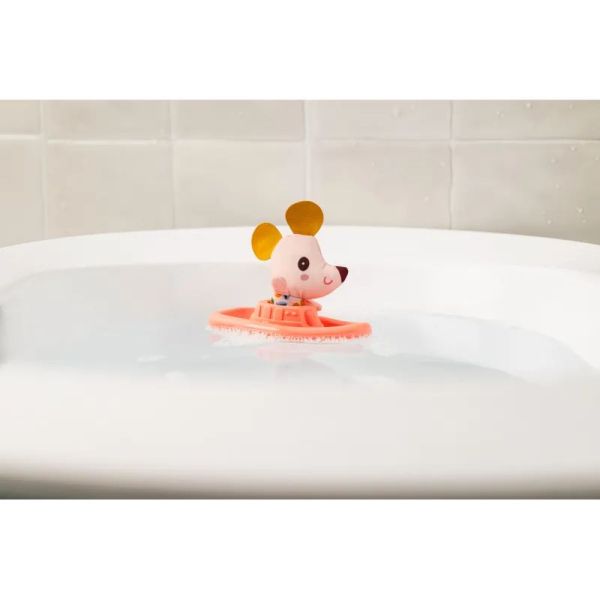 Jouet de bain Bateau flottant Nina la souris