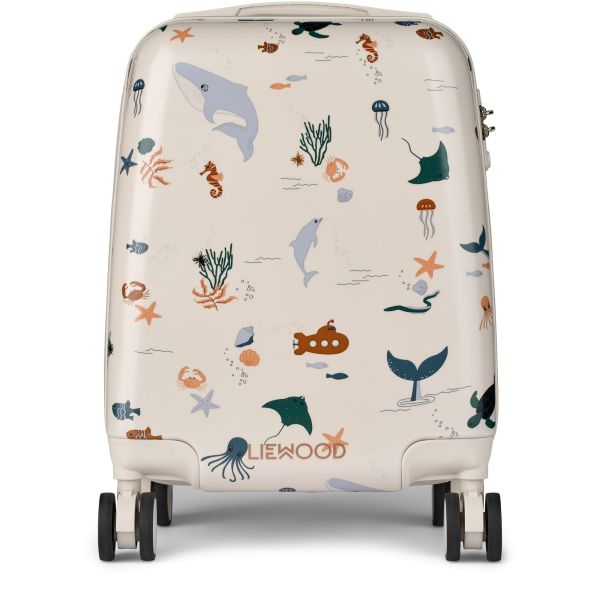Valise enfant cabine 30L à roulettes Norelle Sea creature Sandy
