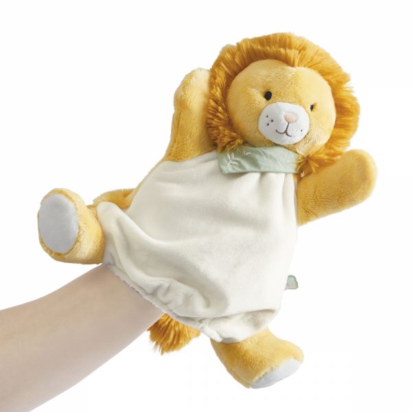 Doudou marionnette lion Nougat