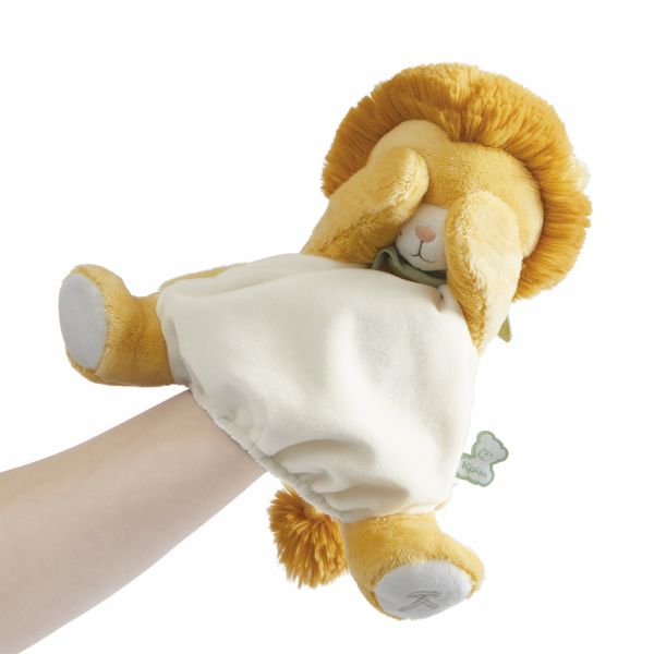 Doudou marionnette lion Nougat