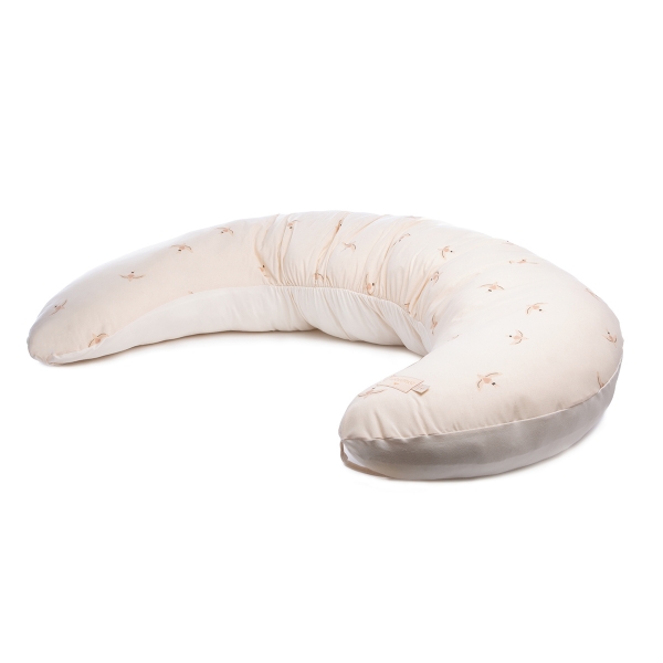 Coussin d'allaitement Luna - Nude haiku bird