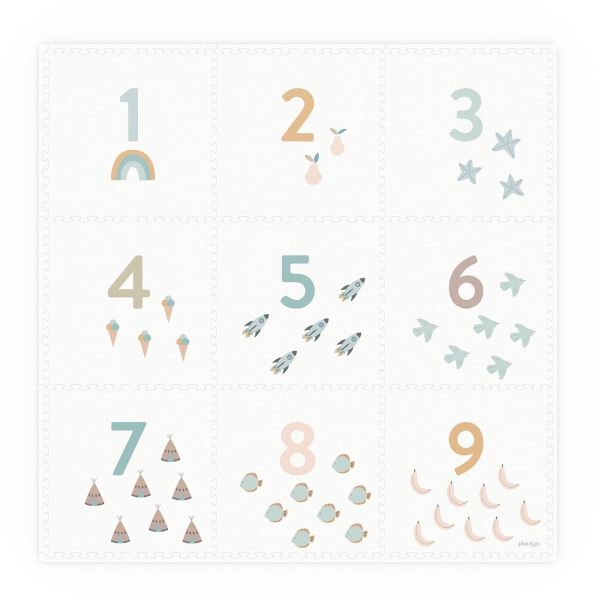 Tapis de jeu réversible  2 en 1 EEVAA Nombres