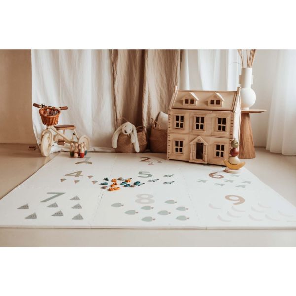 Tapis de jeu réversible  2 en 1 EEVAA Nombres