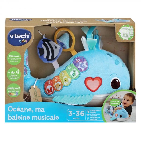 Peluche Océane ma baleine musicale