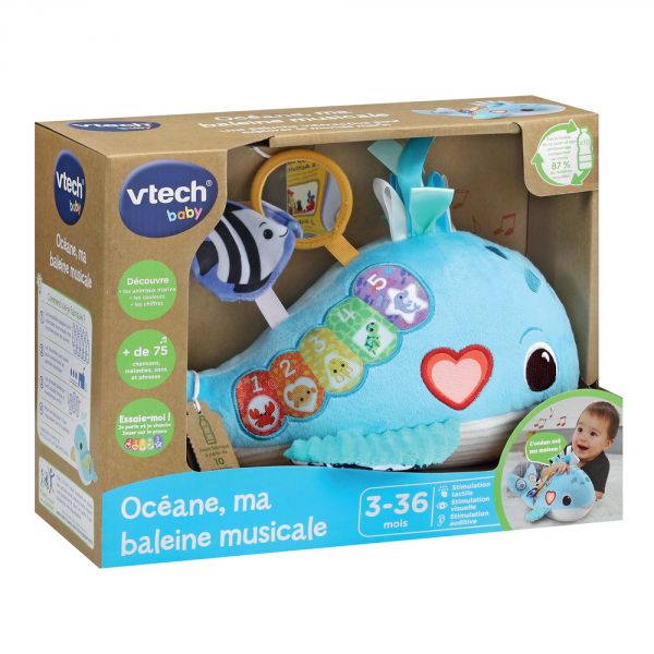 Peluche Océane ma baleine musicale