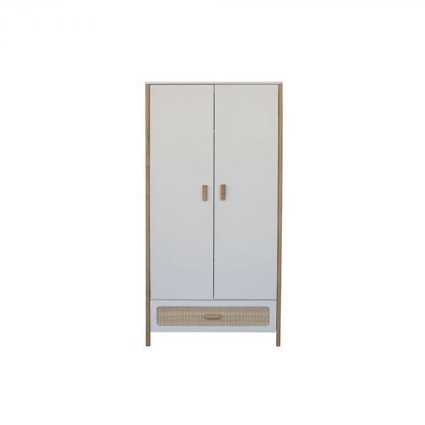 Armoire Océania cannes de rotin neige