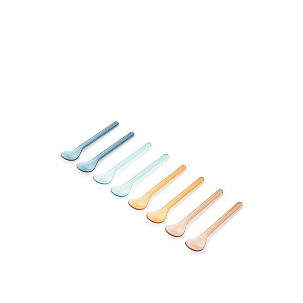 Lot de 8 cuillères bébé en Tritan Olan Indigo Multi Mix