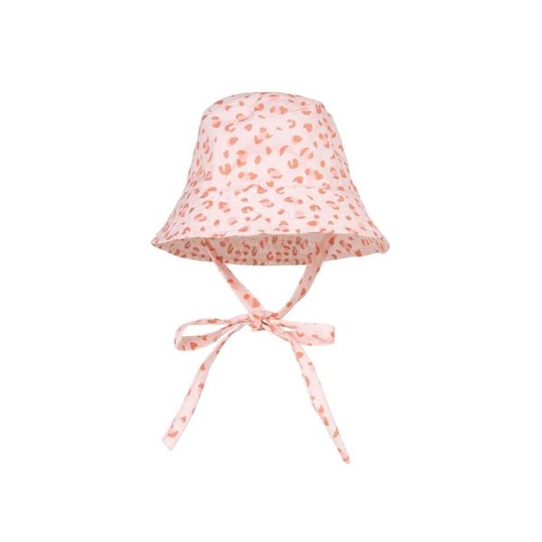 Chapeau anti UV Léopard rose - 2-4 ans