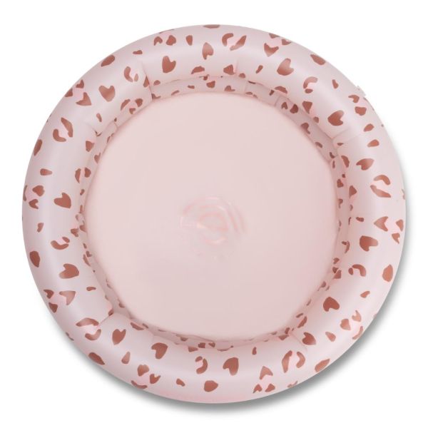 Piscine bébé Ø 60 cm léopard rose 2 anneaux