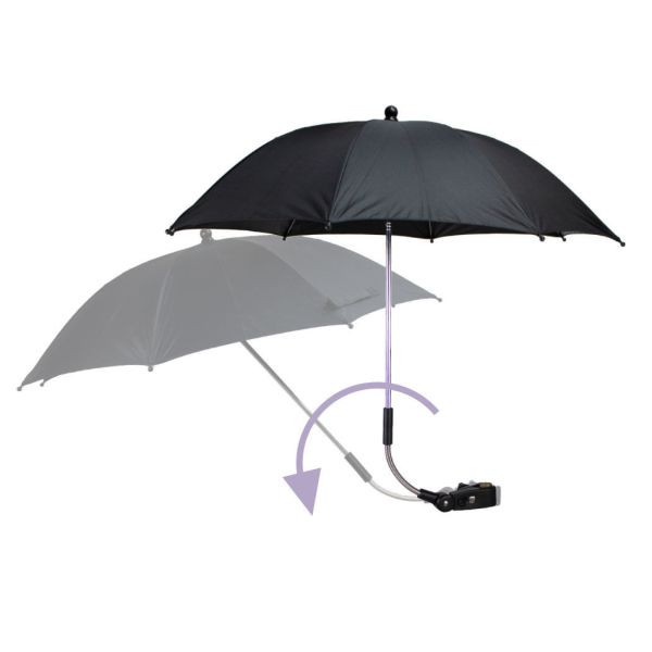 Ombrelle universelle pour poussette Noire