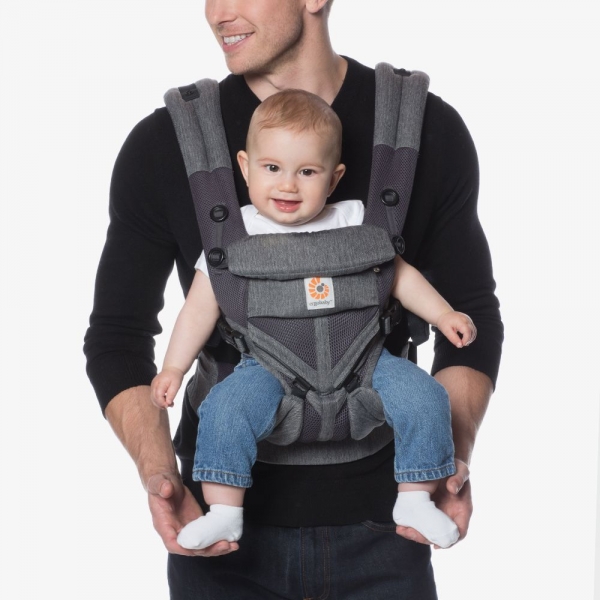 Porte-bébé Omni 360 Cool Air Mesh - Gris Chiné