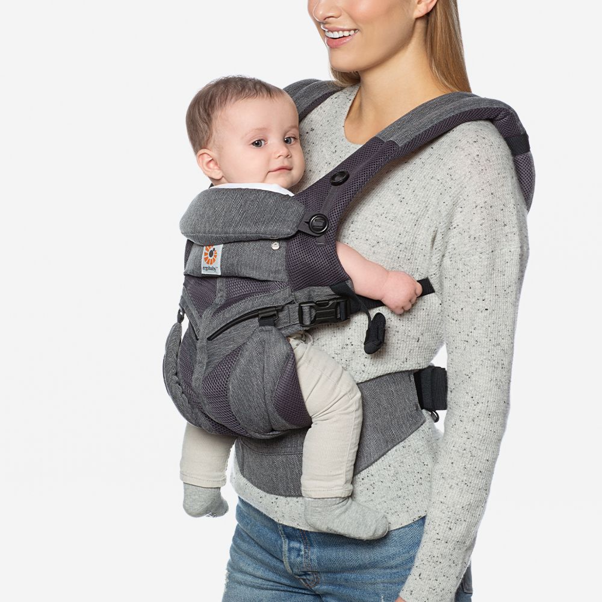 Porte-Bébé OMNI 360 MESH Gris ERGOBABY, Vente en ligne de Echarpe de portage  et porte bébé