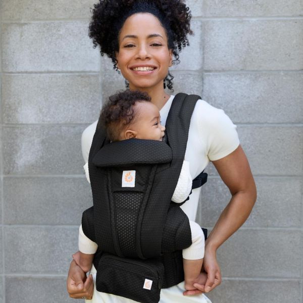 Porte bébé Omni Deluxe Onyx black mesh
