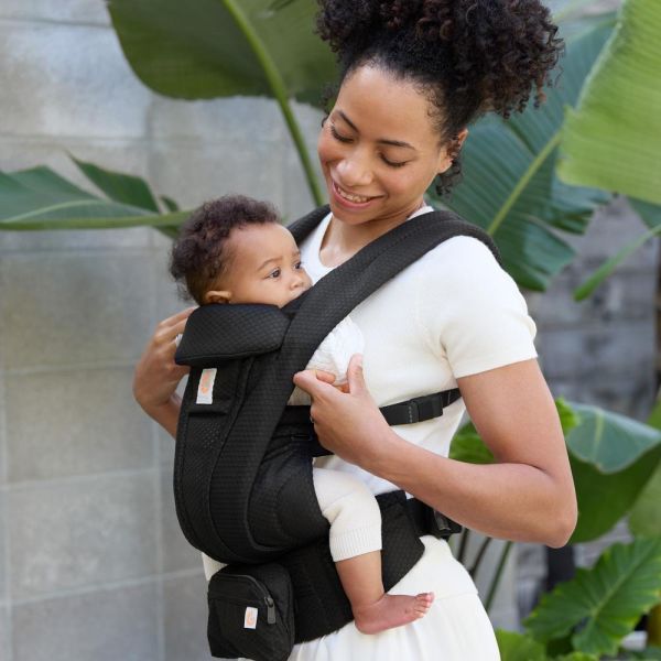 Porte bébé Omni Deluxe Onyx black mesh