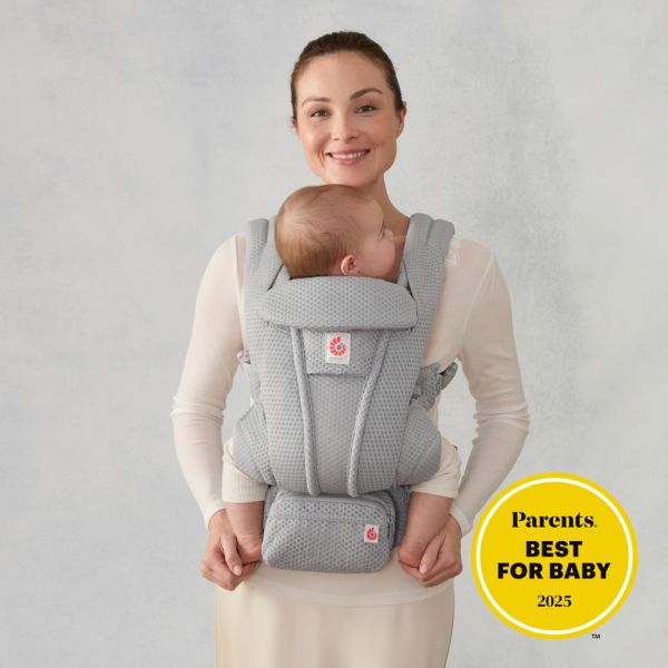 Porte bébé Omni Deluxe Pearl grey mesh