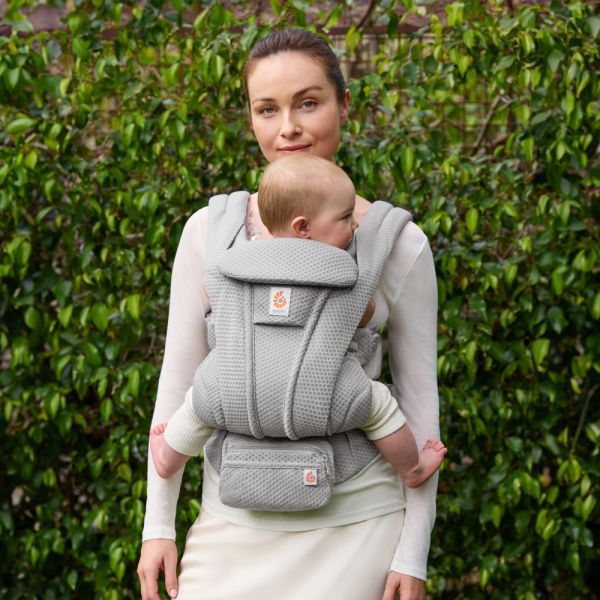 Porte bébé Omni Deluxe Pearl grey mesh