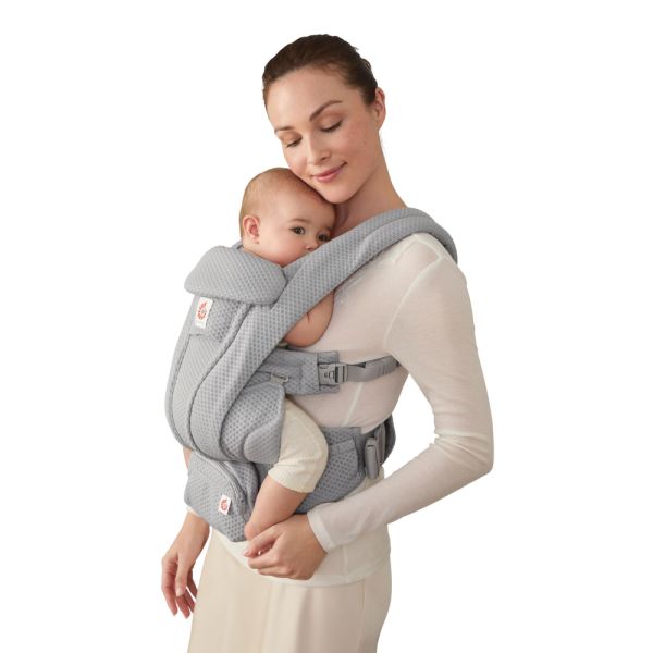 Porte bébé Omni Deluxe Pearl grey mesh