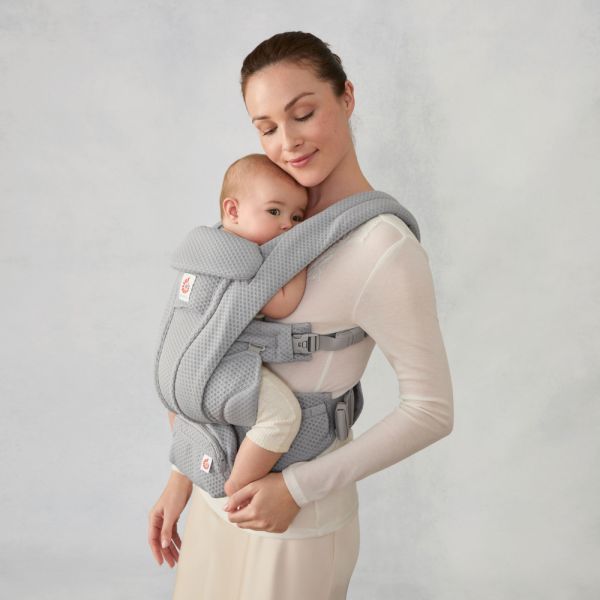 Porte bébé Omni Deluxe Pearl grey mesh