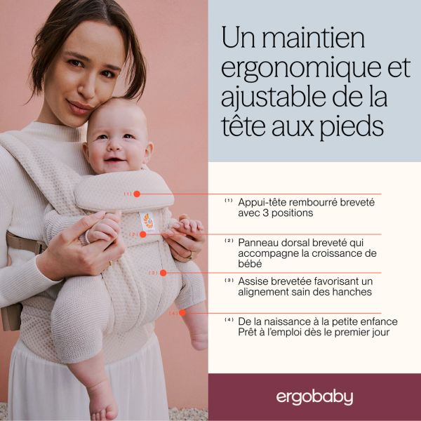 Porte bébé Omni Deluxe Soft olive