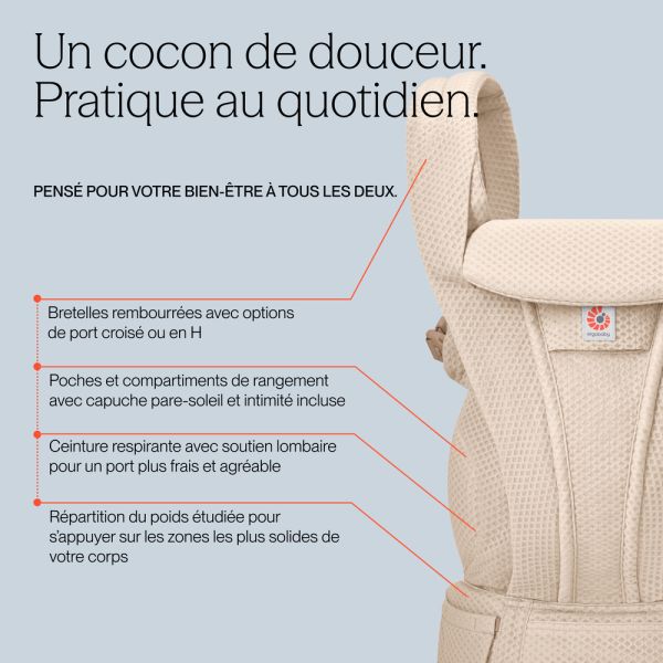 Porte bébé Omni Deluxe Soft olive