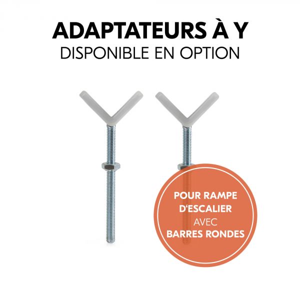 Barrière d'escalier Open N Stop 2 avec extention +21 cm White