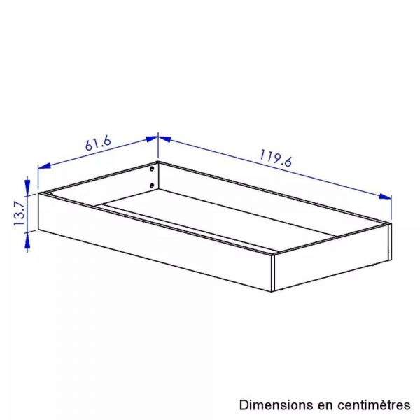 Tiroir de lit pour lit bébé 60x120 cm Arthur