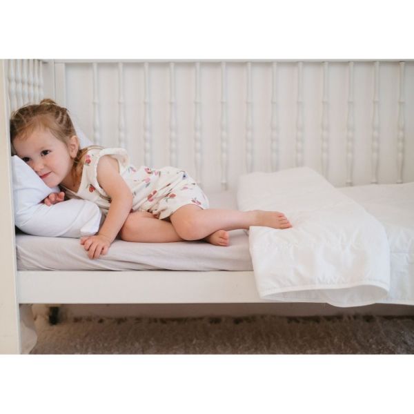 Oreiller pour enfant en coton bio 60 x 40 cm Blanc