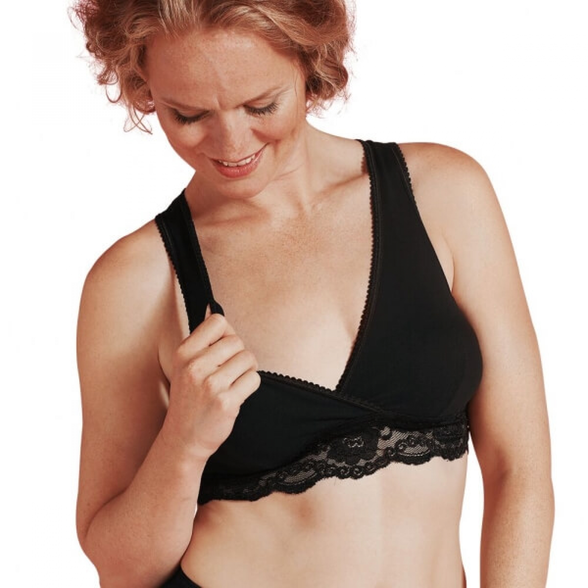 Soutien gorge allaitement coton bio noir taille S - Made in Bébé