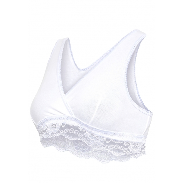 Soutien gorge allaitement cache coeur blanc taille L