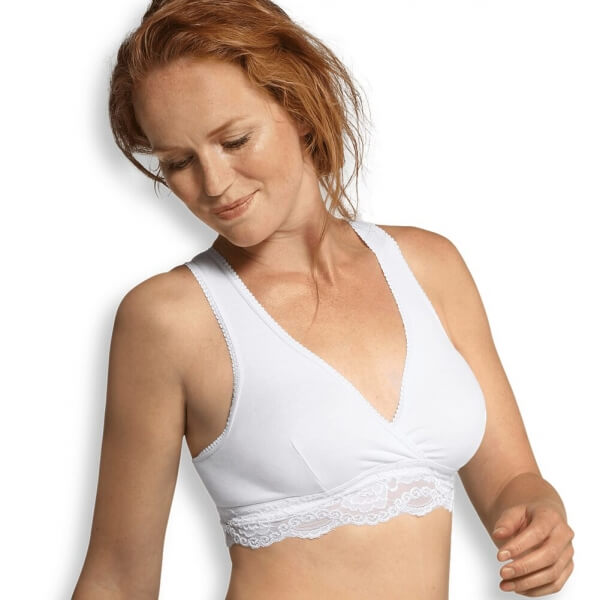 Soutien gorge allaitement cache coeur blanc taille XL