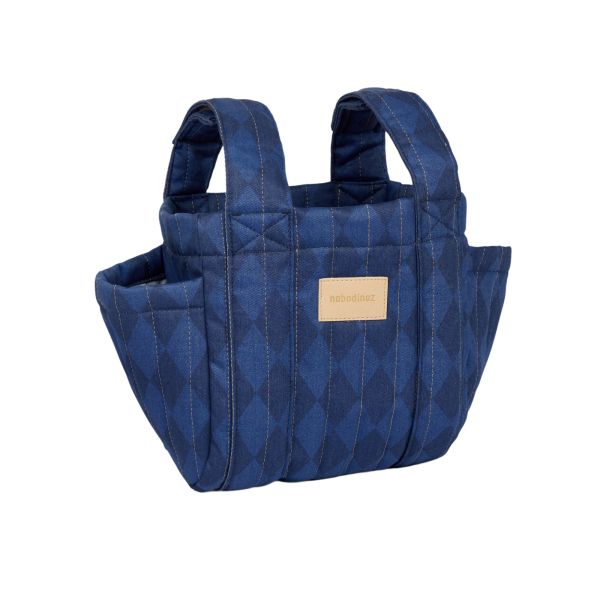Organisateur de poussette bébé Hyde Park Denim Blue Diamonds