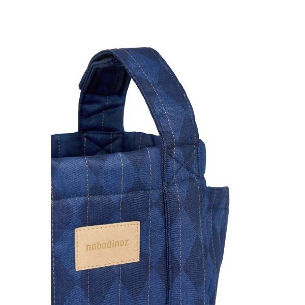 Organisateur de poussette bébé Hyde Park Denim Blue Diamonds